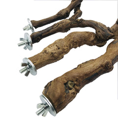 Allazone bird perch bolt assembly shows secure installation with built-in hardware