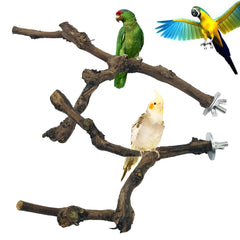Allazone bird perch grapevine no-branch 23-30cm provides varied texture for climbing and chewing