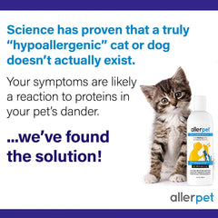 Allerpet application mitt in use demonstrates gentle pet care