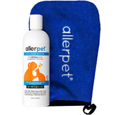 Allerpet Cat Dander Remover applicator mitt for gentle fur treatment and dander reduction.