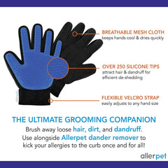 Allerpet dampened soft cloth enables easy wipe-on application.