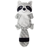 AllHomey squeaky raccoon gray plush toy aids interactive play and companionship.
