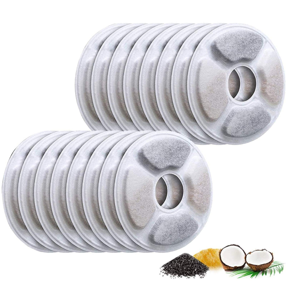 Allxin replacement filters for pet fountain — 16-pack for clean tasting water.