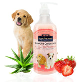 Alpha Dog Series Puppy Shampoo bottle front showing tear-free gentle cleansing for puppies
