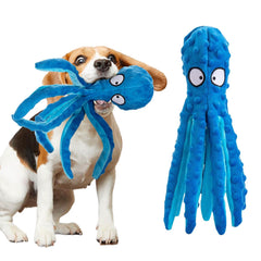 Alphatool octopus blue front view encourages interactive play and easy carrying.