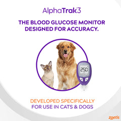 AlphaTrak 3 paw pad sampling for flexible at-home testing.