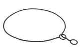 Alvalley metal chain dog show collar in black, 24in, 3mm, for show-ready elegance.