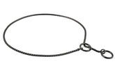Alvalley metal chain dog show collar black closeup highlights polished finish for show-ready elegance
