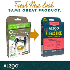 ALZOO dog collar on dog shows large-dog fit and comfort.