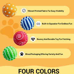 AMA SPORT small dog tennis balls with bright colors for puppy play and quick sighting