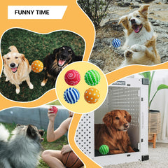 AMA SPORT squeaky ball toy with hollow core designed for engaging fetch sessions