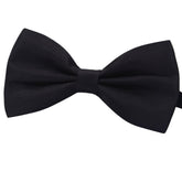 Amajiji formal bow tie closeup on black fabric for a festive look and detailed texture