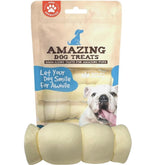 Amazing Dog Treats beef cheek rolls mega thick 5-6 inch four-pack for long-lasting chews