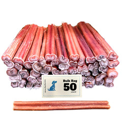 Amazing Dog Treats bully-stick 6inch pack front promotes long-lasting chewing for dogs.