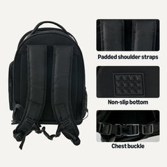 Amazon Basics pet carrier backpack foldable frame ensures stability during use