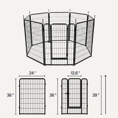 Amazon Basics dog playpen door latch securing entry during safe indoor use.