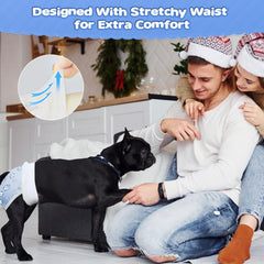 Ambreview dog diapers tail-hole design allows natural tail movement