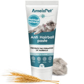 AmeizPet Hairball Remedy bottle for stress-free cat care and hairball support.