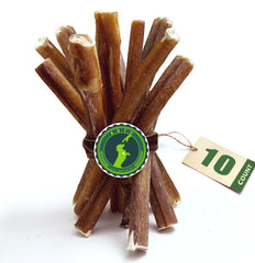 American Dog Treat Company bully sticks 6-inch pack; natural beef chew promotes dental care.