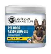 American Kennel Club SMELLS BEGONE jar closeup highlighting pleasant, long-lasting scent.
