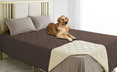 Ameritex dog bed cover closeup stitching highlights durable seams for long-lasting durability.