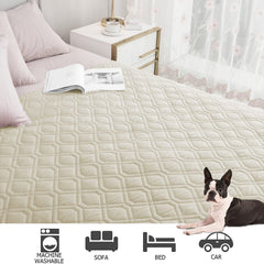 Ameritex machine-washable dog blanket cover for easy cleanup after messes.