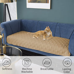 Ameritex reversible dog bed cover shows two sides for versatile styling and seasons.