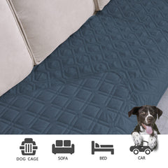 Ameritex soft top layer provides cozy surface for pets on beds.