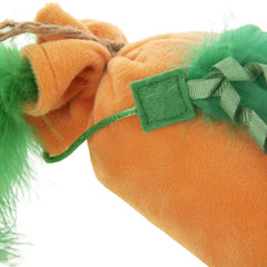 Amerizy Kolossal Karrot orange catnip-filled detail emphasizes enticing scent for curious cats.