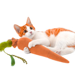 Amerizy Kolossal Karrot orange crinkle texture highlights sensory stimulation during play.