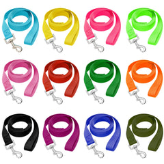 AMFOSNEL 12pcs dog leashes set colorful variation supports multi-dog walking.