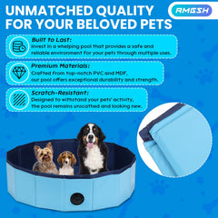 AMGSH whelping box showing side drainage for easy cleanup.