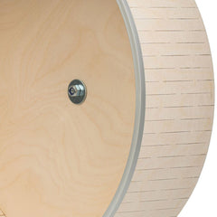 AMIDA Craft wooden non slip surface closeup emphasizes secure traction during workouts.