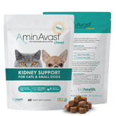 AminAvast kidney chews close-up, palatable daily support for cats and small dogs.