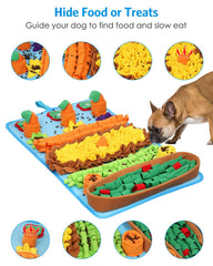 AMIR Snuffle Mat four carrot hide spots for treats