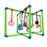 Amlmpet Puppy Play Gym frame: a sturdy, safe indoor play area for small dogs.