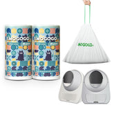 AMOGOGOPET bags roll pre-separated for quick litter box changes.