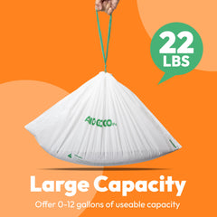 AMOGOGOPET leak-proof HDPE bags prevent spills and odors.