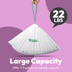 AMOGOGOPET leak-proof HDPE bags seal odors and prevent leaks