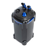 AMOSIJOY 265GPH filter front view for space-saving setup in large tanks