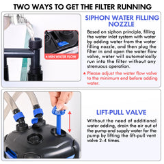 AMOSIJOY free media sponges and bio balls accelerate filtration