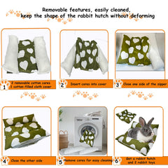 Amremsu Cama conejo soporte articular, amortiguación suave para las articulaciones.