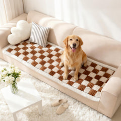 AMTARP dog couch cover plush fabric keeps sofa cozy and protected