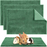 Amylove guinea pig cage liner 4-pcs pack; 16x24 inch size keeps small pet areas tidy.