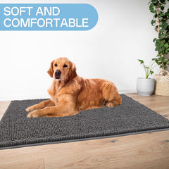Amyracel Dirt Trapping Door Mat absorbs moisture and traps dirt for cleaner floors.