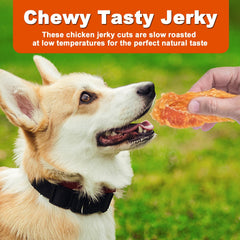 Amzey Chicken Jerky bulk box ideal for training rewards and daily snacks