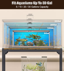 AnBaiMei stand adjustable shelves enable custom height for different tank setups