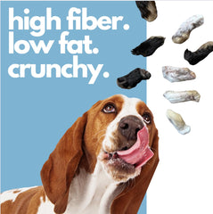 Ancestral Hunter 100% single-ingredient rabbit feet—simple, clean nutrition for mindful chews.