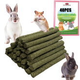 ANDES Rabbit Chew Toys packaging with natural timothy hay sticks for safe nibbling and bonding.