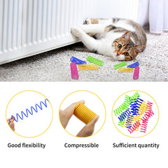 Andiker cat spring toy bounce action showcases durable coils for long-lasting kitten fun.